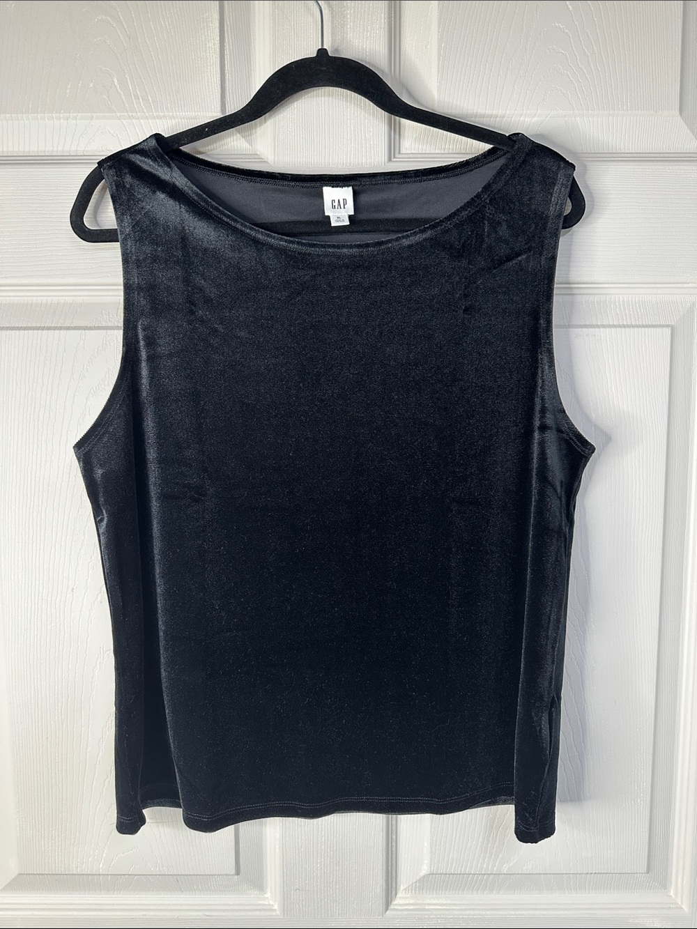 GAP Black Velvet Sleeveless Tank Top